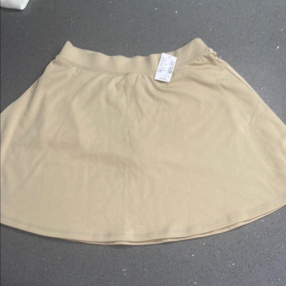 Place Beige Skater Skirt